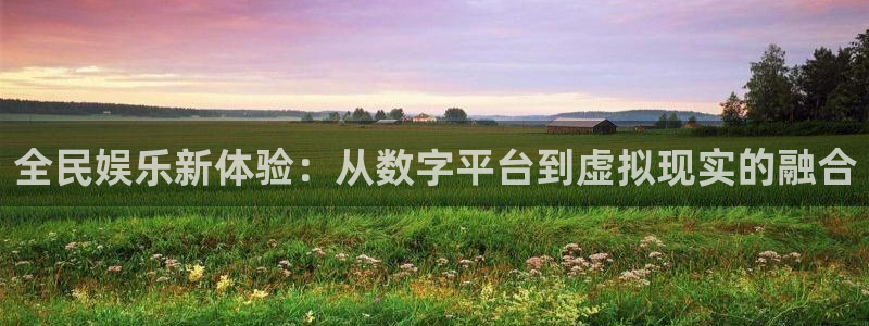顺盈娱乐：全民娱乐新体验：从数字平台到虚拟现实的融合